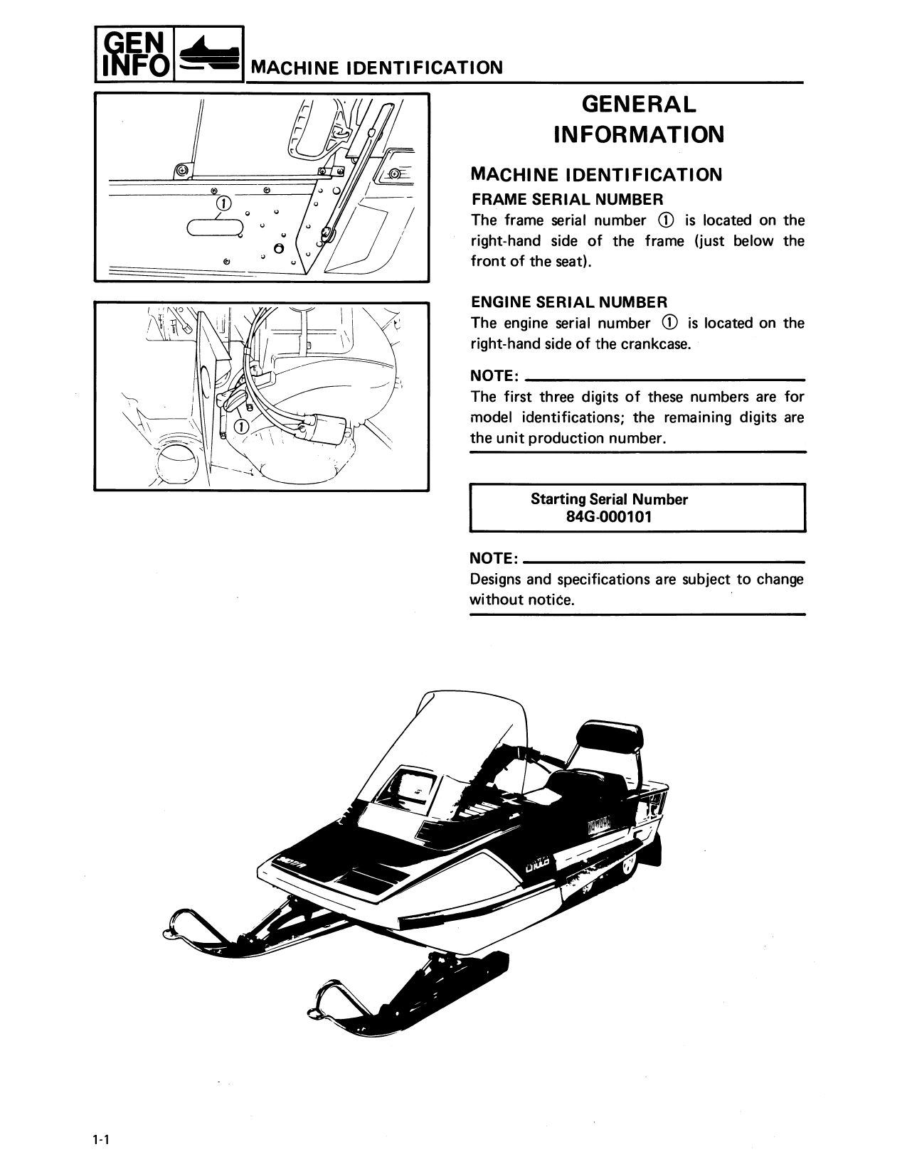 1988-1990 Yamaha Enticer 340, 400, LTR 340, LTR 400, ET400TR, ET340 snowmobile repair manual Preview image 4