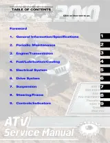 Arctic Cat 400, 650, 700 / 400 TRV, 550 FIS/TRV, 650 FIS, 700 FIS/TBX/TRV, Thundercat, 1000 TRV, Cruiser, and Mud Pro ATV 2010 Service Manual (2009 edition) – preview page 2