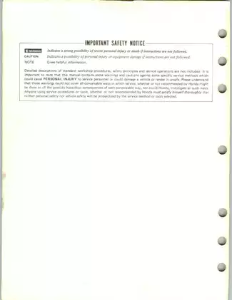 Comprehensive Honda Motorcycle Service Manual (1985-1991) Preview image 2