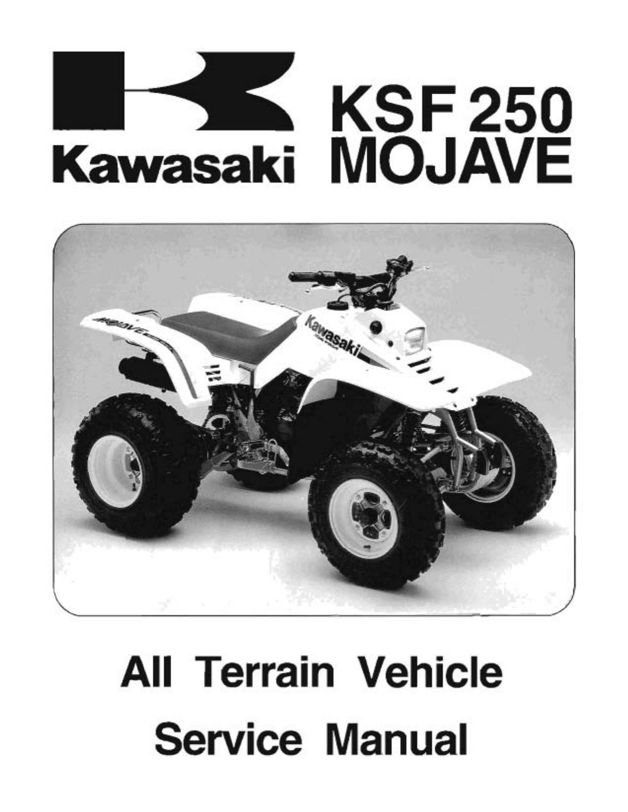 1987-2004 Kawasaki Mojave 250 R, KSF250 service manual Preview image 1