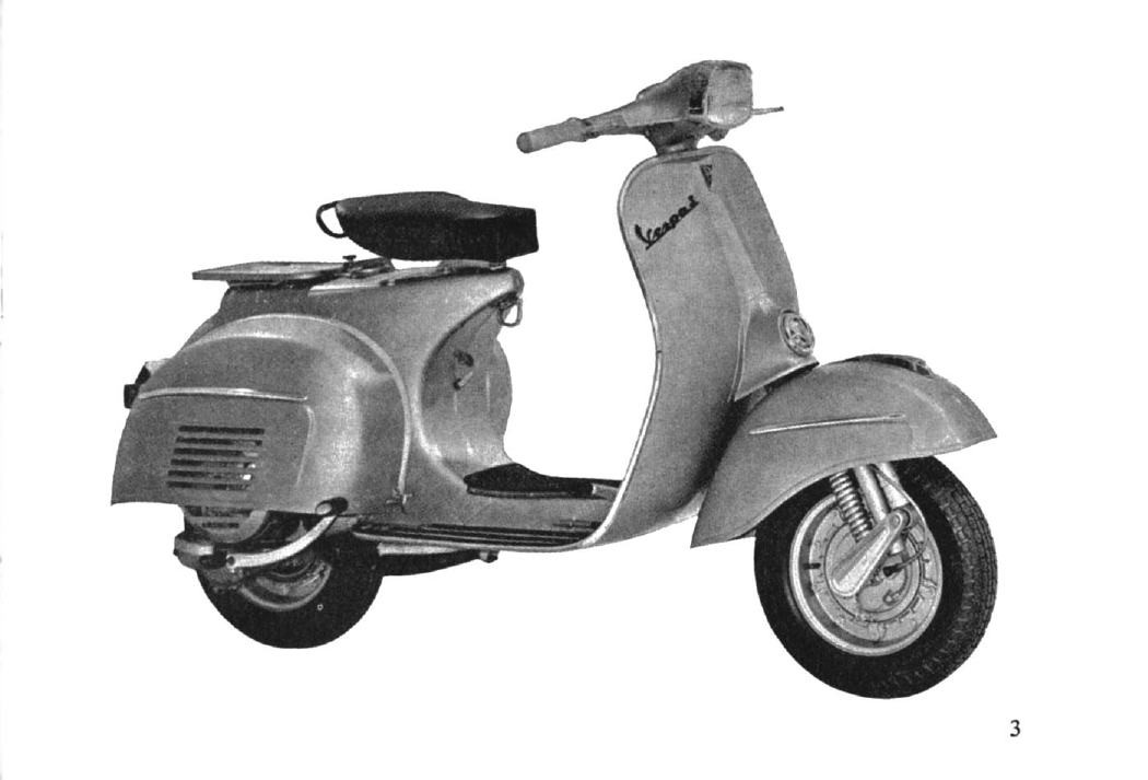 1960-1979 Vespa Sprint scooter operation and maintenance manual Preview image 4