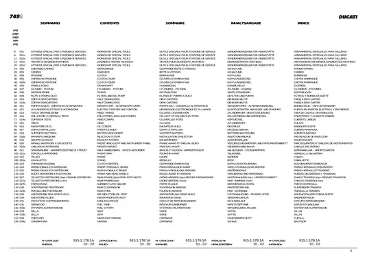 2003-2006 Ducati 749 Dark, 749s, 749R illustrated parts list/manual Preview image 3