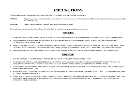 EPSON Stylus Photo RX700 Service Manual - Comprehensive Repair Guide Preview image 3