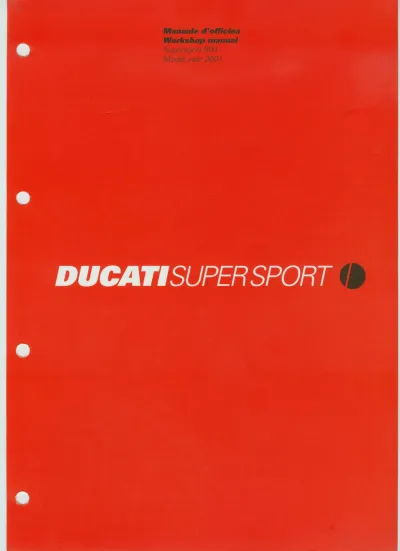 Preview: 2001 Ducati 900 SS Supersport Service & Repair Manual (OEM)