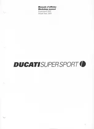 2001 Ducati 900 SS SuperSport manual Preview image 2