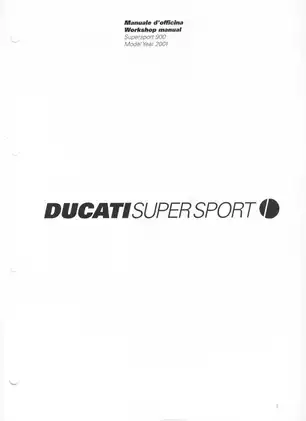 Ducati Supersport Motorcycle Service Manual - Maintenance & Repair Guide Preview image 2