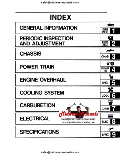 Preview: 1992–1997 Yamaha V-MAX-4 / ST / 800 Snowmobile OEM Service Manual
