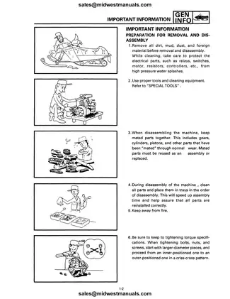 1992-1997 Yamaha V-Max 4, 750cc / 780cc series snowmobile service manual Preview image 5