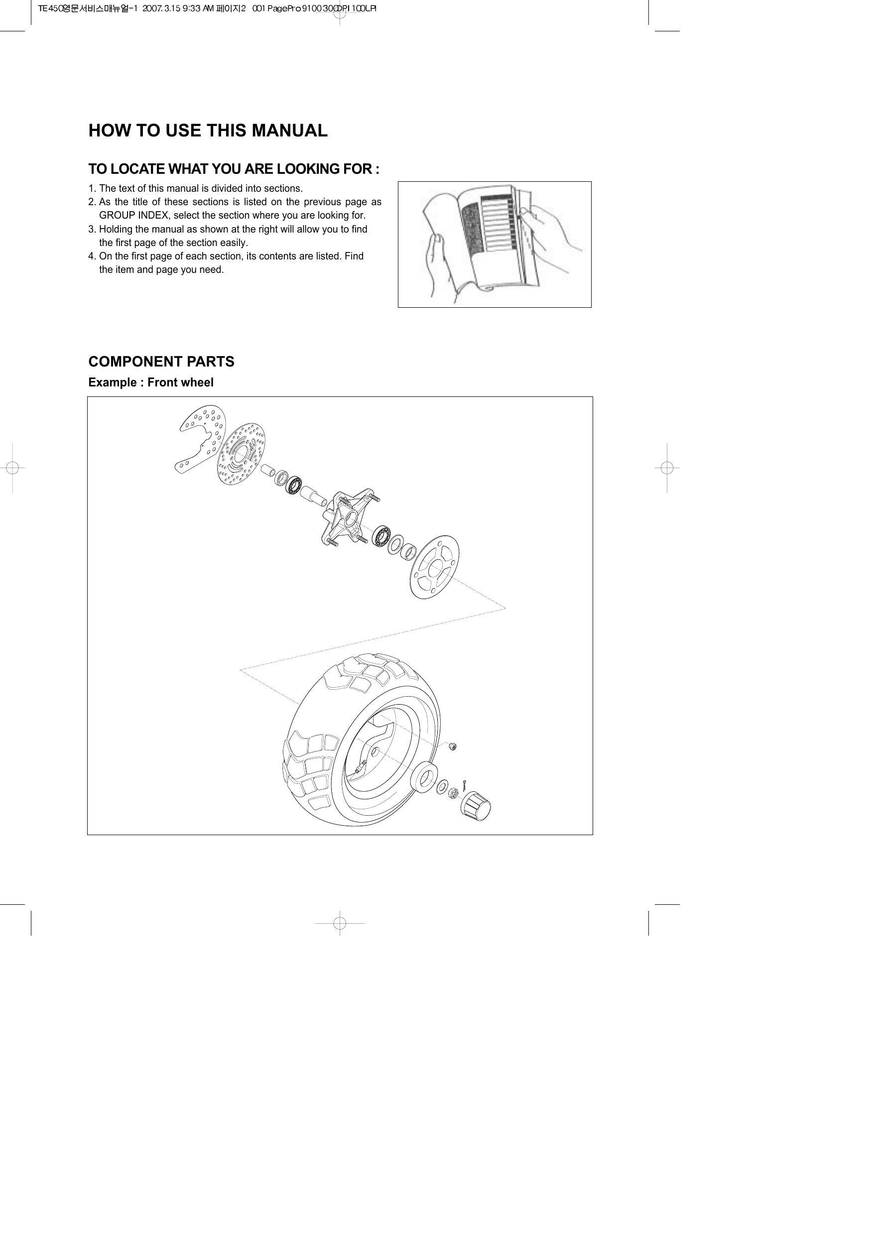 Hyosung Rapier 450 ATV repair manual Preview image 3