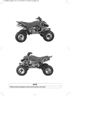 Hyosung Rapier 450 ATV service manual Preview image 5