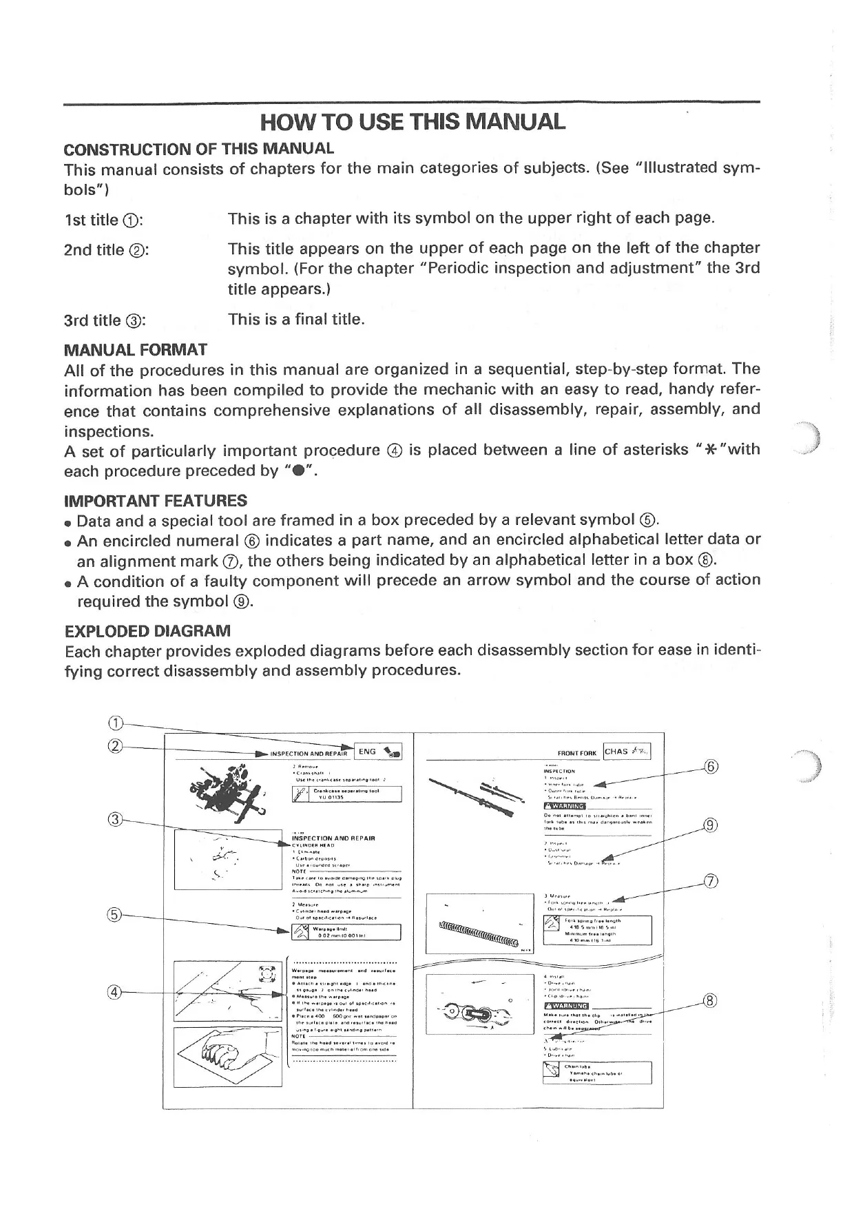 1995 Yamaha XJ900S G Diversion service manual Preview image 4