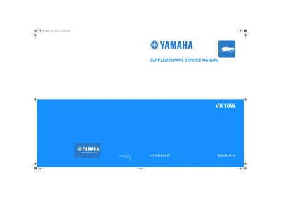 Preview: Yamaha VK10W Snowmobile 2006–2007 Supplementary Factory Service Manual (LIT-12618-02-57 / 8GS-28197-10)