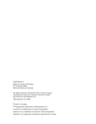 Comprehensive Shop Manual for 2001-2002 Bombardier Utopia 185 & 205 Sport Boats Preview image 3