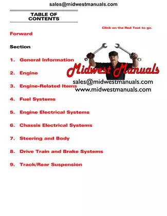 2006 Arctic Cat Snowmobile Service Manual Preview image 2