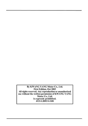 KYMCO Mongoose/KXR 90/50 Service Manual - Comprehensive Guide for Maintenance and Repair