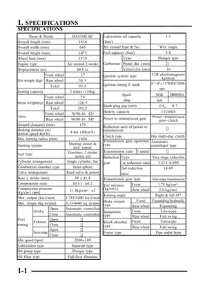 KYMCO PEOPLE 50 Service Manual Preview image 3