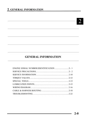 KYMCO PEOPLE 50 Service Manual Preview image 4