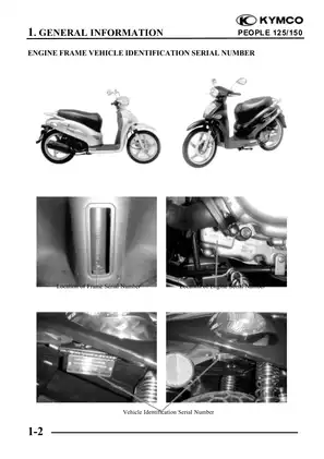 Kymco People 125, People 150 scooter service manual Preview image 2