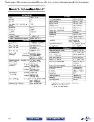 2006 Arctic Cat Prowler 650XT UTV repair, service manual Preview image 4