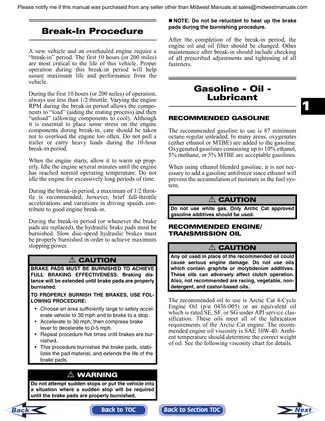 2006 Arctic Cat Prowler 650XT UTV repair, service manual Preview image 5