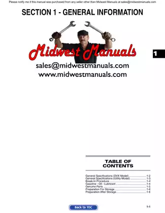 Comprehensive Service Manual for Arctic Cat DVX & Utility Models (2004-2020) Preview image 2