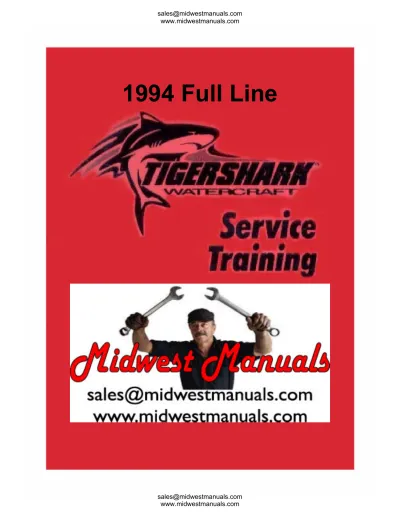 Preview: 1994 Arctic Cat Tigershark Montego / Daytona / Barracuda Service Manual (P/N 2255-116)