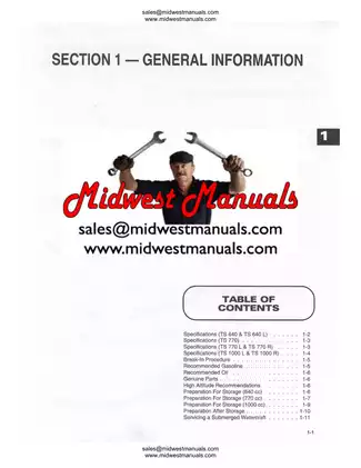 1998 Tigershark Personal Watercraft Service Manual - Comprehensive Guide Preview image 4