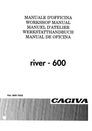 CAGIVA River 600 Workshop Manual (1995 Edition)