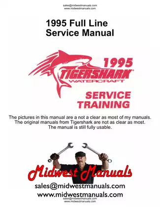 1995 Arctic Cat Tigershark Watercraft service and shop manual Preview image 1
