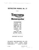 1956–1962 Triumph Speed Twin (5T), Thunderbird (6T), Tiger 100, Tiger 110, Trophy TR5, Trophy TR6 & Bonneville T120 Workshop Manual (PN 99–0837) – preview page 3