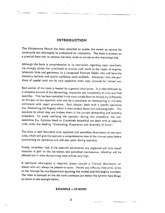 Comprehensive Triumph Motorcycle Maintenance Manual for Model Series (1957 Onwards) Preview image 5