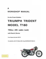 1975–1976 Triumph Trident T160 Workshop Manual (OEM) – preview page 1
