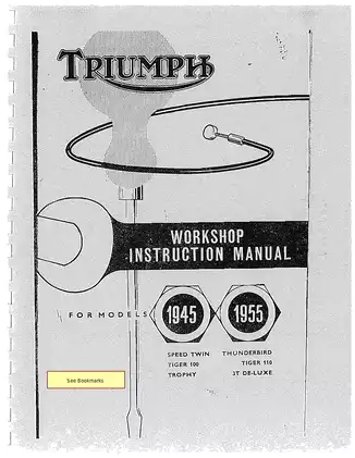 Triumph Motorcycle Workshop Manual 1945-1955 - Detailed Service Guide