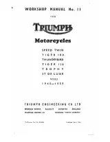 1945–1955 Speed Twin (5T), Thunderbird (6T), Trophy (TR5), and Tiger (T100/T110) Workshop Manual (PN 99–0836) – preview page 2