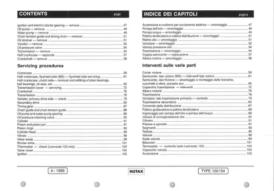 Aprilia Leonardo Scarabeo 125-150 workshop manual Preview image 4