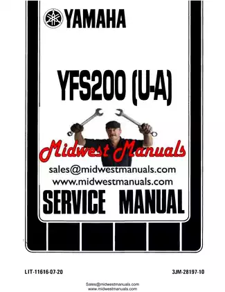 1988-2008 Yamaha YFS200 Blaster ATV service manual Preview image 1