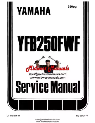 Yamaha YFB250FWF Service Manual (1993) - Comprehensive Repair Guide Preview image 1