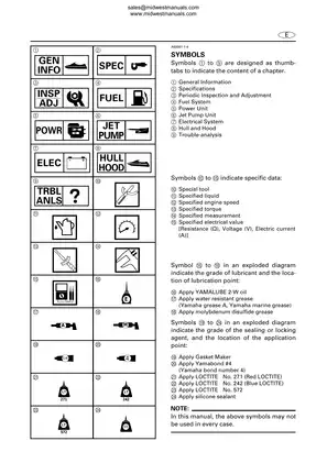 1999-2002 Yamaha Marine XL1200LTD WaveRunner service manual Preview image 5