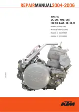 2004–2006 KTM 250/300 SX / EXC / XC Repair Manual (P/N 3.206.032-E) – preview page 1