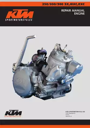 KTM 250/300/380 SX, MXC, EXC Repair Manual (1999-2003)