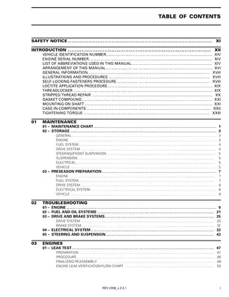 2006 Bombardier Ski-Doo BRP REV snowmobile repair manual Preview image 2