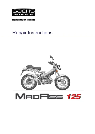 Preview: Sachs MadAss 125 Service Manual (P/N FY152FMI)