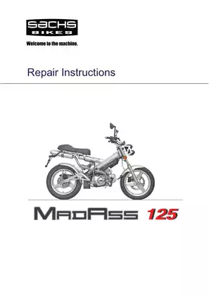 Sachs MadAss125 underbone motorcycle repair instructions