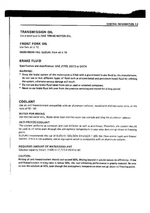 1989-1996 Suzuki RGV250 K/L/M/N/P/R/T service manual Preview image 5