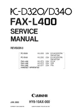 Canon PC-D320/D340 / FAX-L400 Service Manual (P/N HY8-10AX-000) – preview page 1