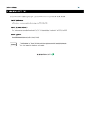 Canon PIXMA Pro9000 Service Manual - Comprehensive Guide for Technicians Preview image 2