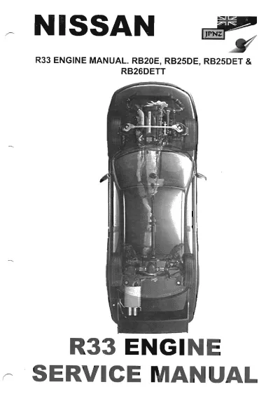 Preview: Nissan Skyline R33 Engine 2001–2010 Workshop Manual (P/N 8140212)
