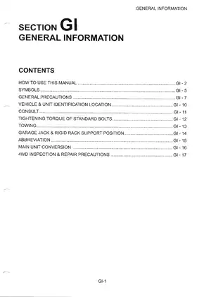 Nissan Skyline GT-R R33 service manual Preview image 3