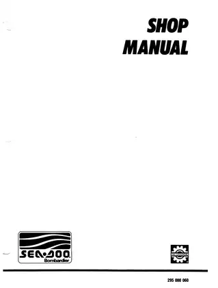 1989 Bombardier Sea-Doo SP (5802) Personal Watercraft shop manual Preview image 2