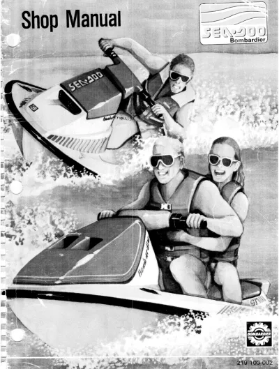 Preview: 1990 Sea-Doo 5803 / 5810 GT Shop Manual (P/N 219 100 002)